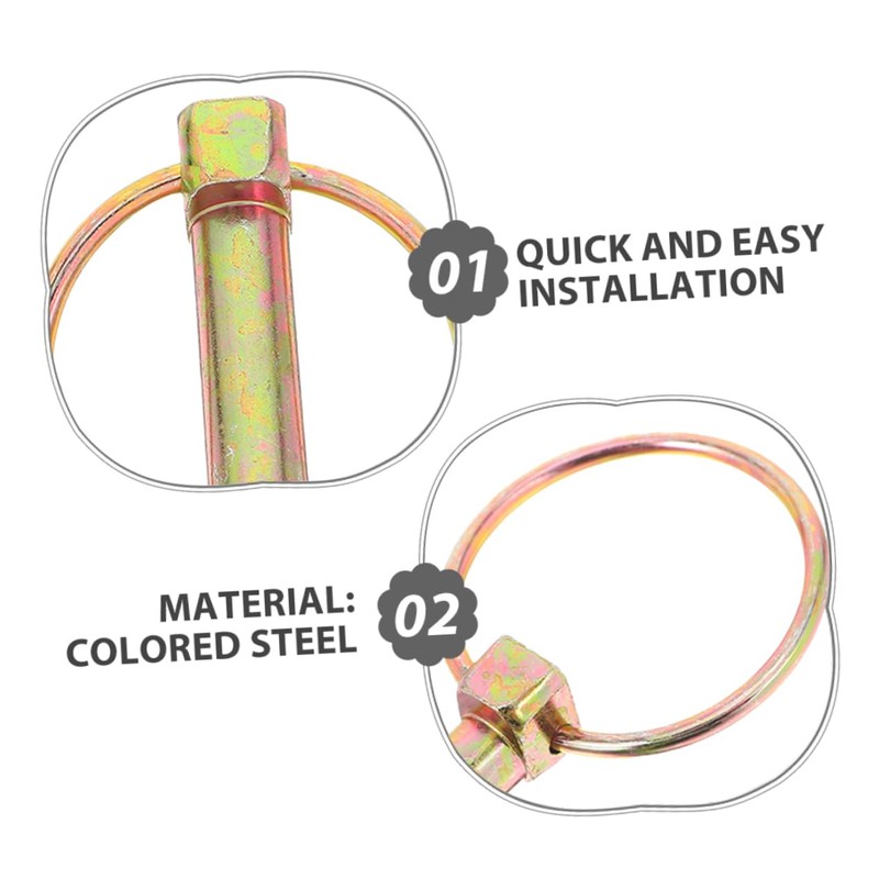 CHILDWEET 8pcs Heavy Duty Safety Lynch Pins for Secure Connection