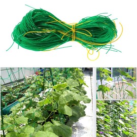 Vine Cultivation Net, Gardening Net, Vegetable Attractor, 3.9 x 1.9 ft (10 cm) Square, 6.9 x 1.0 ft (1.8 x 2.7 m), Bitter Melon, Loofather, Morning Glory, Curtain, Field, Vegetable Garden, Gardening Supplies, Green