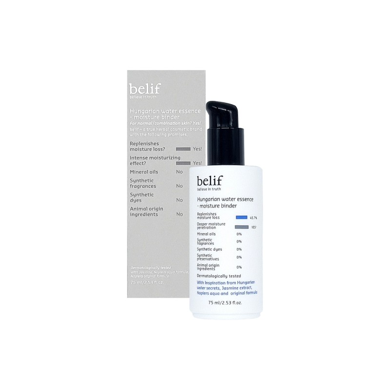 Belief Hungarian Water Essence Moisture Binder 75ml x 2 Moisture-charging