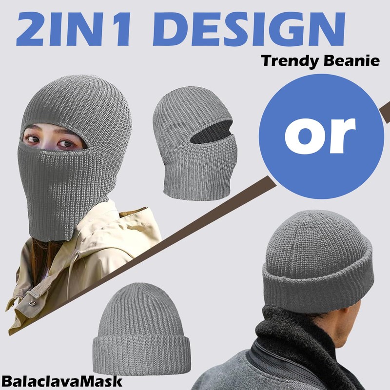 SSuirk Ski Mask Cold Weather Balaclava Mask Warm Face Mask