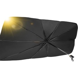Parasol para Auto Plegable Tipo Sombrilla 79x140 cm con Protección UV