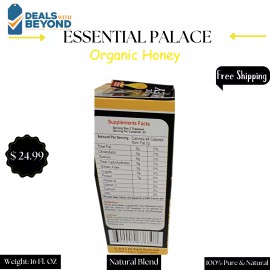 Essential palace ORGANIC BLACK Honey By Essential Palace 16 oz