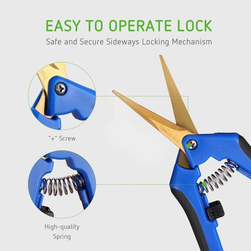 SunStream Garden Pruning Shear Steel Curved Blade Hand Pruner (Scissors)