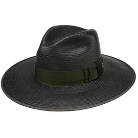 Stetson Tri-City Black Fashion Straw Hat Black M