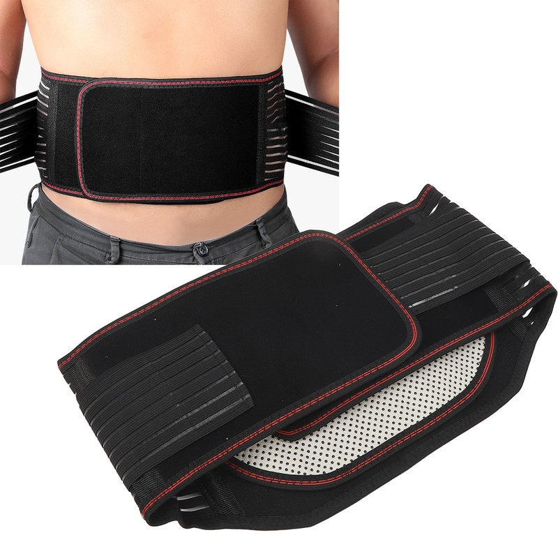Thermal Lumbar Support for Lower Back Thicken Widened Removable Warm