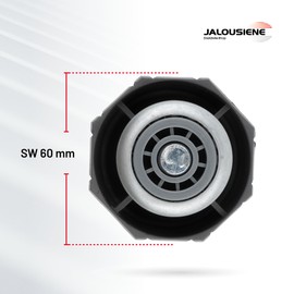 Roller capsule for octagonal roller shutter shaft/steel shaft SW60 including ball bearing