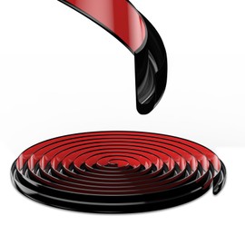 RV Rain Gutter,PVC Plastic drip Guides,for Cars, Vans, caravans, roof rainwater Diversion Strips, Flexible J-Shaped Decorative moldings. (16 ft, Black)