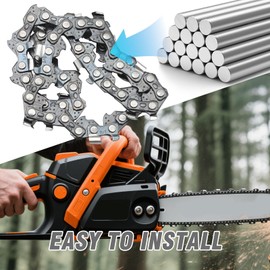 MospdyGear 2 Pcs 4" 10cm, 1/4" Pitch .043" Gauge, 28 Drive Link Chainsaw Saw Chains, Replacement for Stihl GTA 26