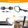 JHD-TOGO for Polaris Ranger Rear View Mirror Ultra Clear, Compatible