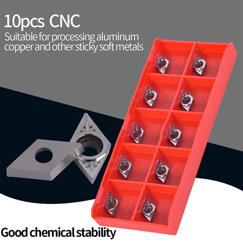 10Pcs/set CNC Carbide Tip Inserts Blade Cutter Lathe Turning Tool