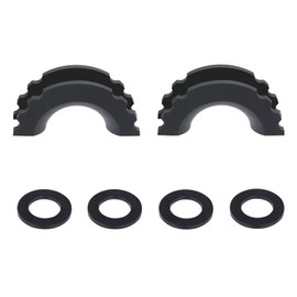MuHize Black D-Ring Isolator Kit for 3/4" Shackles - 2 Heavy Duty Covers & 4 Washers Insulators, Anti-Rattle Design for Off-Road, Jeep, Truck Accessories