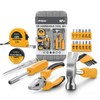 Hi-Spec 24pc Yellow Household DIY Tool Kit Set. Small Mini