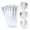 ABOOFAN 5 Sheets C Type Eye Chart Wall Visual Exam