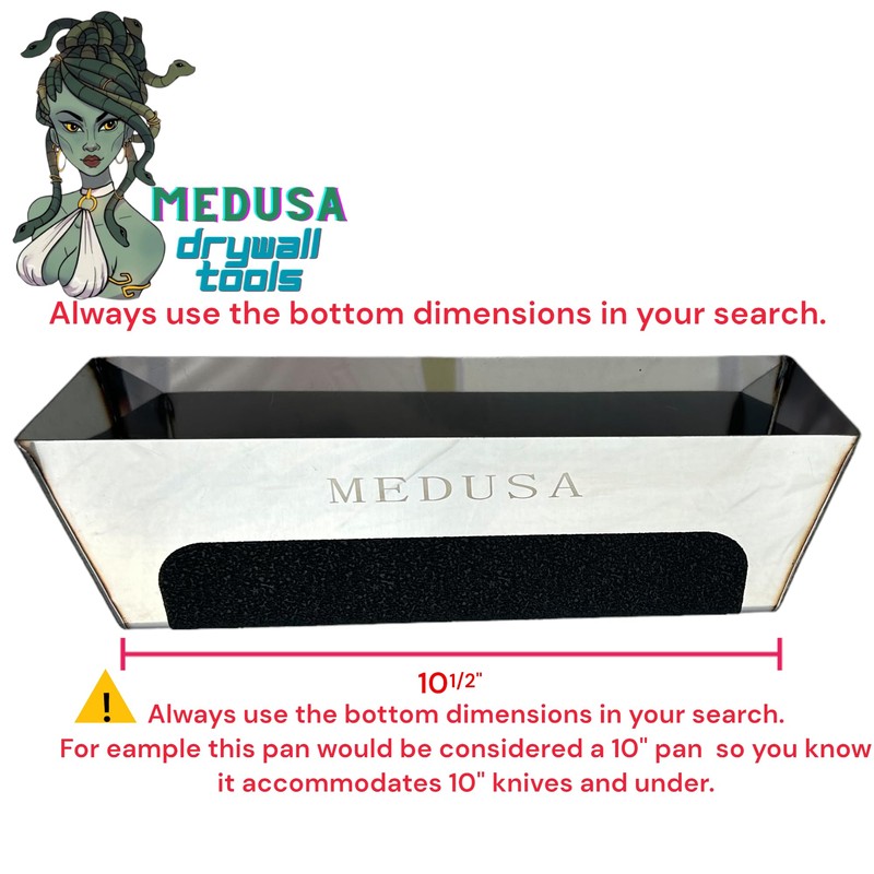 Medusa, 10" Professional Grade Heli-Arc Welded Stainless Steal Drywall Taping