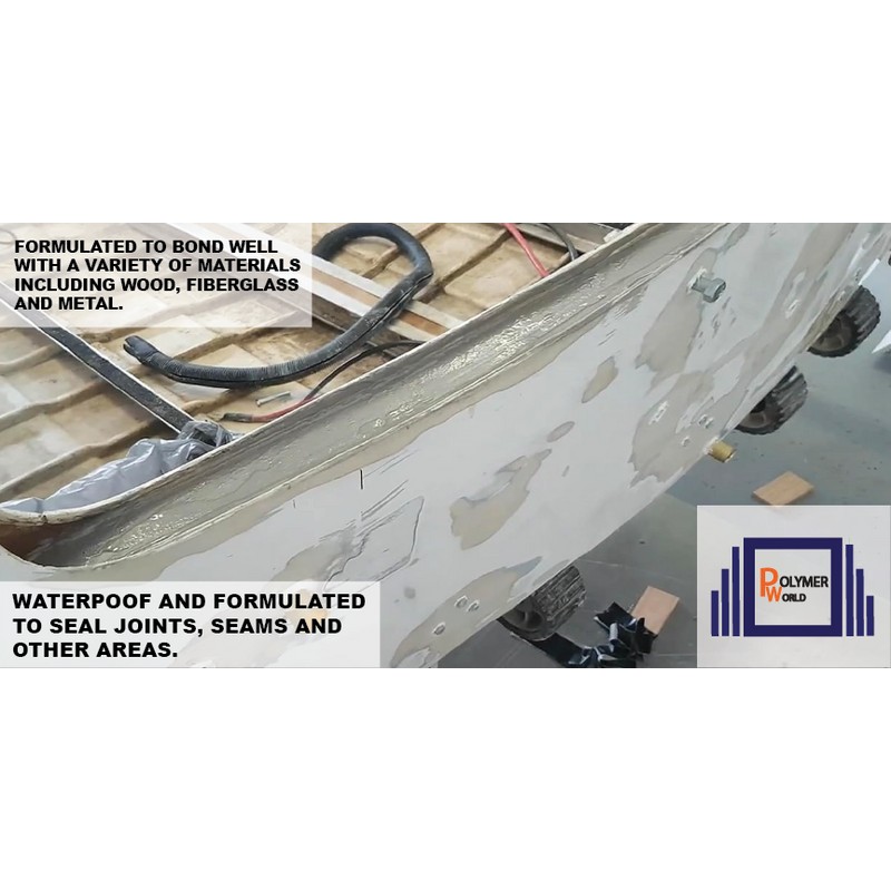 POLYMER WORLD Ceramic Transom Pour for Transom Repairs Docks Power