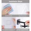 Fengirl Kitchen Utensil Hanger with 6 Hooks, Under Cabinet Utensil