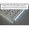 Wall Control Slotted Tool Board Workstation Accessory Kit Pegboard and