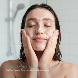Botanicus Jabón Facial Anti-Imperfecciones Botanic Detox 100% Ingredientes Naturales, Limpiador Facial con Arcilla Verde, Árbol de Té y Aloe Vera, Control de Grasa y Limpieza Profunda para Piel Grasa 100gr
