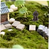 BIUDECO Aquarium Tank Pavilion Landscaping Ornament Pavilion Mini Statue Zen