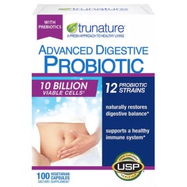 trunature 100 Advanced Digestive Probiotic Capsules, EXP 01/25+