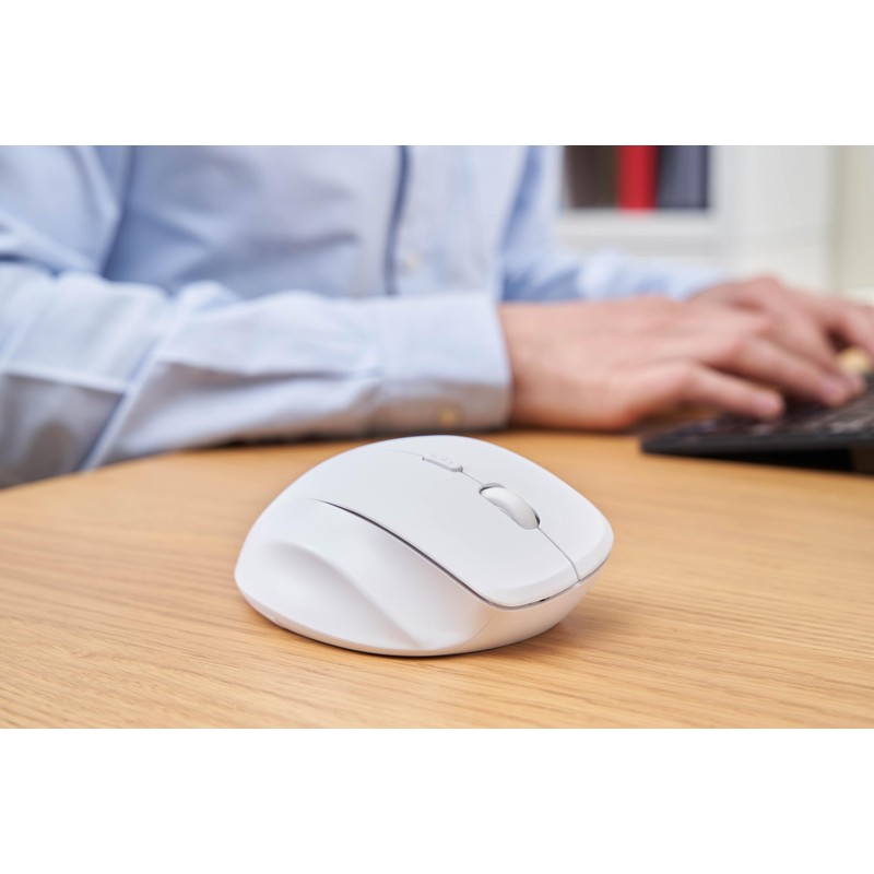 Nilox biomag sl Ergonomische Kabellose Athlon, 3200 DPI, Weiß