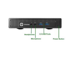 HP EliteDesk 800 G1 Tiny Computer Micro Tower PC, Intel Core i5 Processor, 16GB Ram, 250GB SSD,Wireless Keyboard & Mouse, WiFi | Bluetooth, Windows 10 Professional (Renewed)