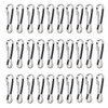 Metal Lanyard Hooks Snap, 100 Pieces stainless Spring Clips Hooks