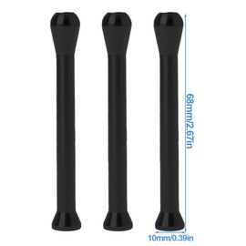 XPEX Set of 4 Pull Tubes Portable Aluminium 69 mm Black