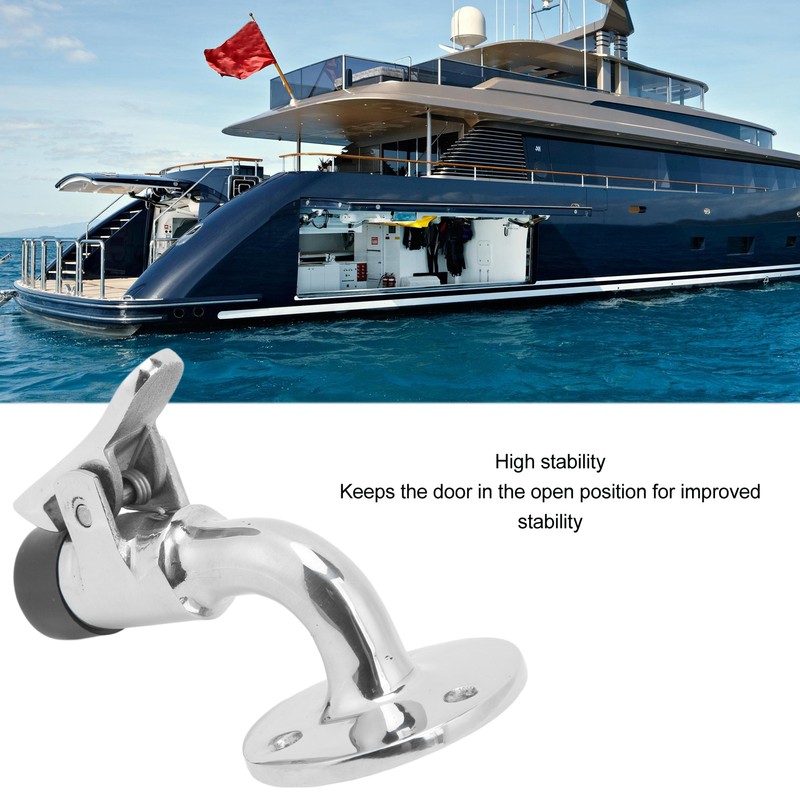 Door Stopper Catch Set Marine Grade 316 Stainless Steel 90°
