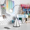 OttLite LED Cone Desk Lamp, Silver