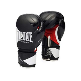 LEONE 1947 Fighter Life Gloves Unisex Adult, unisex adult, GN307, Black, 10Oz