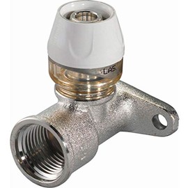 RTM 20-Rp1/2"FT, 90° Elbow, with Clamps, White (1048597)