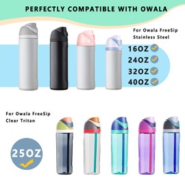 NTIERA Replacement Lid for Owala Freesip Water Bottle, Compatible with Owala Lid and Cap, Premium Accessories for 16oz 24oz 32oz 40oz Bottles,Leak-Proof,BPA-Free(Dark Grey)