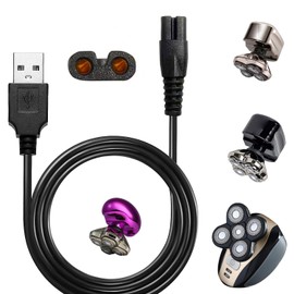 Universal Head Shaver Power Charger Cord Compatible with Skull SHAER FreedomShaver and Some Brands., Head Shaver Charger Cord for Many Brands