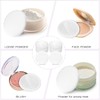 18 Pieces Loose Powder Puff, Soft Velour Setting Powder Puffs