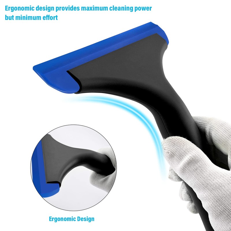 Gomake Small Silicone Squeegee Window Shower Squeegee Tool,Auto Water Blade