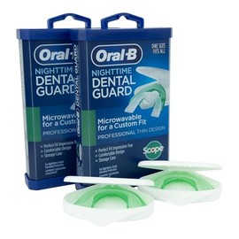 Oral-B Protector bucal para rechinar dientes por la noche – Protector dental nocturno para dormir – Protector nocturno moldeable con alcance sabor men