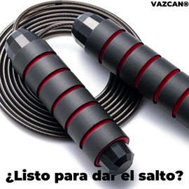 VAZCAN® Jump Rope for Boxing and Fitness – Adjustable Jump Rope with Steel Cable and Bearings – Ideal for Crossfit, Cardio, Exercise at Home and Gym