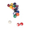 Mini Pool Ball, Complete 16 Balls Set with Cue Ball,