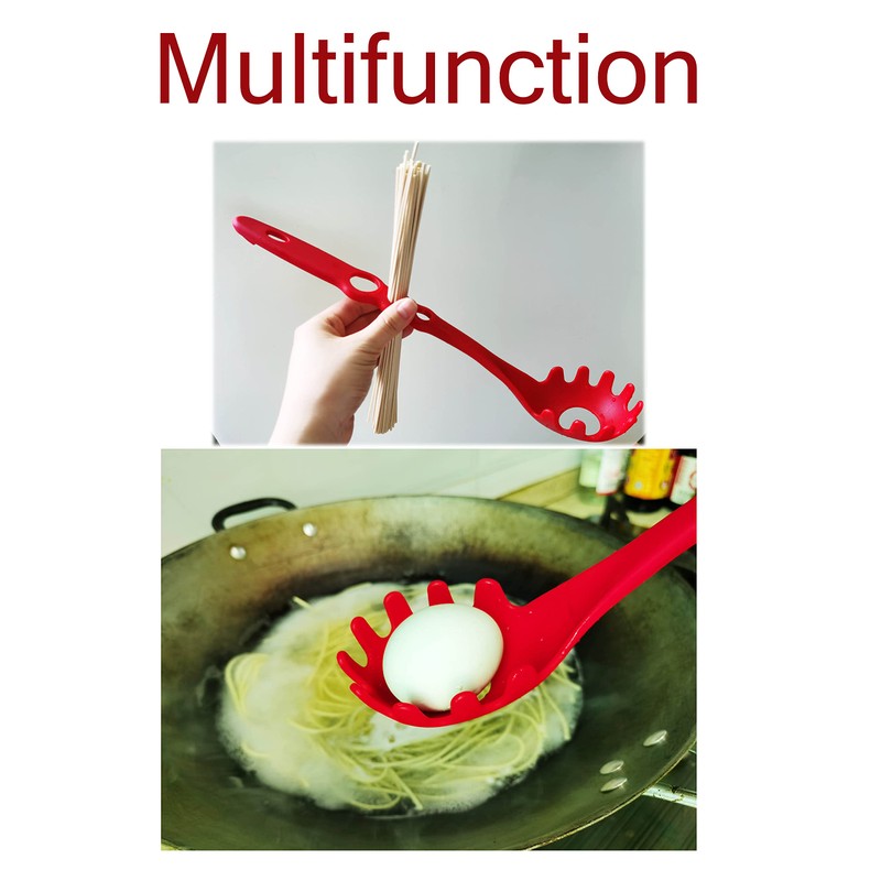 1 Nylon Pasta Server,Spaghetti Pasta Strainer with Spaghetti Measure Tool