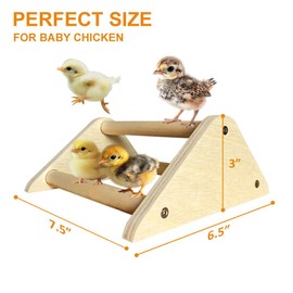Chicken Toys, Roosting Bars for Chicks in Coop and Brooder, Wooden Chicken Perch, Coop Accessories for Large Bird, Baby Chicks, Parrot