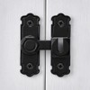 4 Packs Black Aluminum Alloy 90/180 Degree Gate Lock,Barn Door