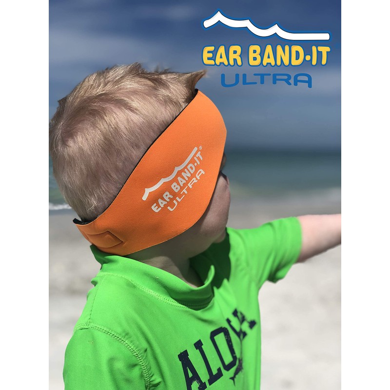 Ear Bandit Ultra Swimmers headband Small Orange Suitable for 1-3