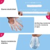 100 Pcs TapóN Gorro De Ducha PláStico Desechable Elastic Thick
