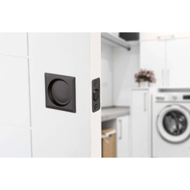 Kwikset 334SQT-15 Passage Pocket Door Locks, Satin Nickel