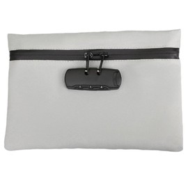 Fireproof and Waterproof Bag with Lock, Wallet with Lock, Odourproof Bag with Combination Lock, Fireproof Waterproof Document Bag with Lock, Lockable Storage Bag