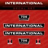 International 706 Farmall Tractor Aftermarket Decal/Aufkleber/Adesivo/Replacement Set