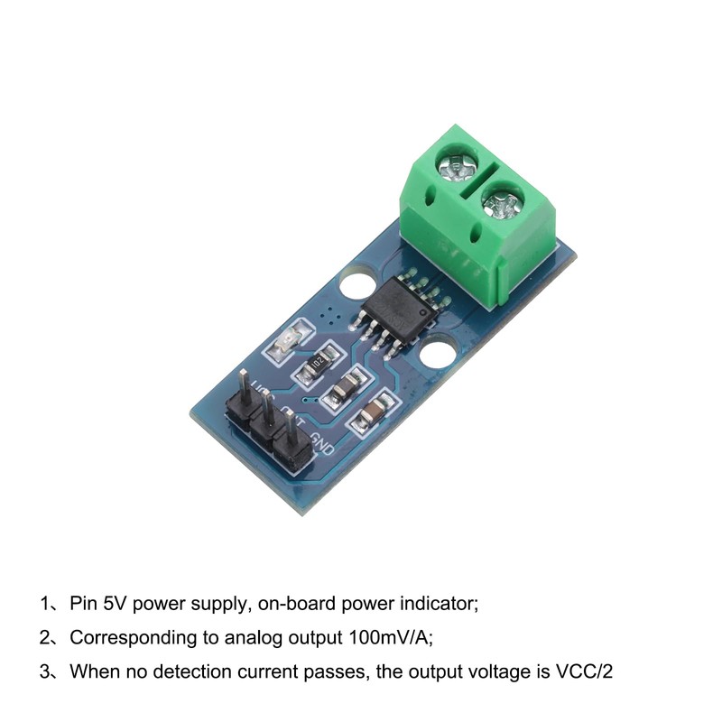 sourcing map 5pcs ACS712 Current Sensor Module 20A Range Hall