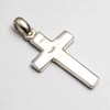 COSUMOSU 1.25inch Cross 925 Sterling Silver Pendant Religious Gifts