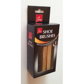 JUMP Shoe Polishing Brushes, Wood, Brown, M